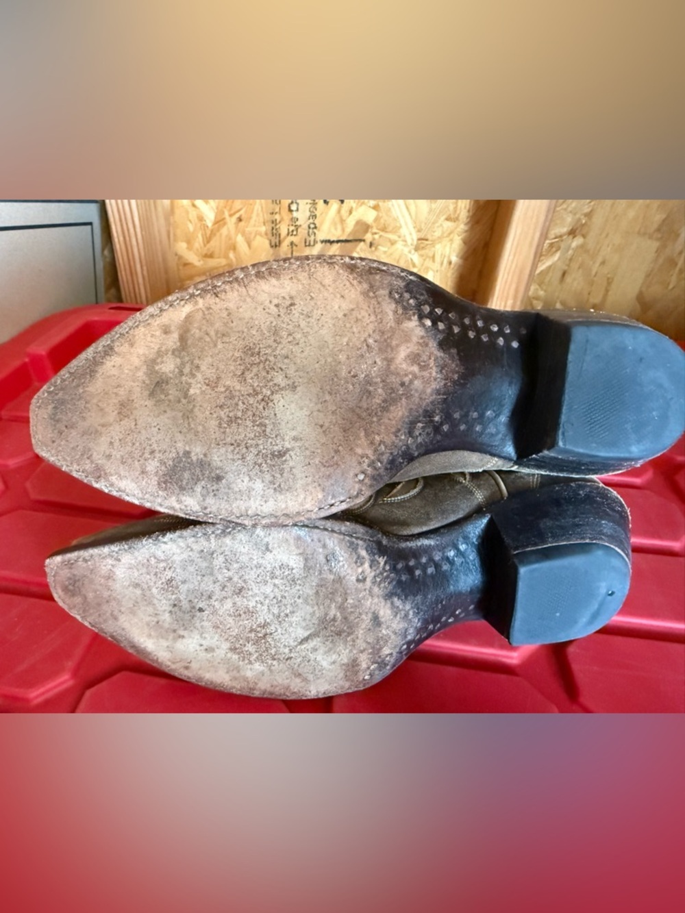Old Gringo Brown and Tan Heeled Boots Vintage 8.5 - Picture 9 of 9